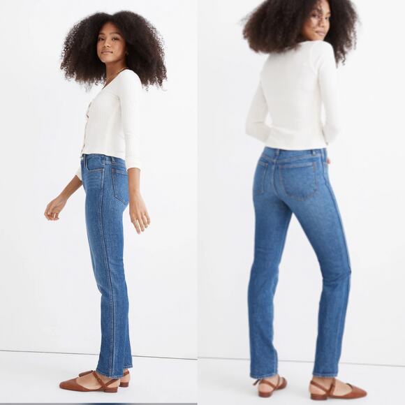 Madewell Stovepipe Full-Length High-Rise Jeans in Styler Wash size 29 x 33 - Picture 3 of 16